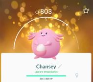 A lucky Chansey (Image via Niantic)